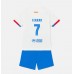 Barcelona Ferran Torres #7 Bortedraktsett Barn 2023-24 Korte ermer (+ Korte bukser)